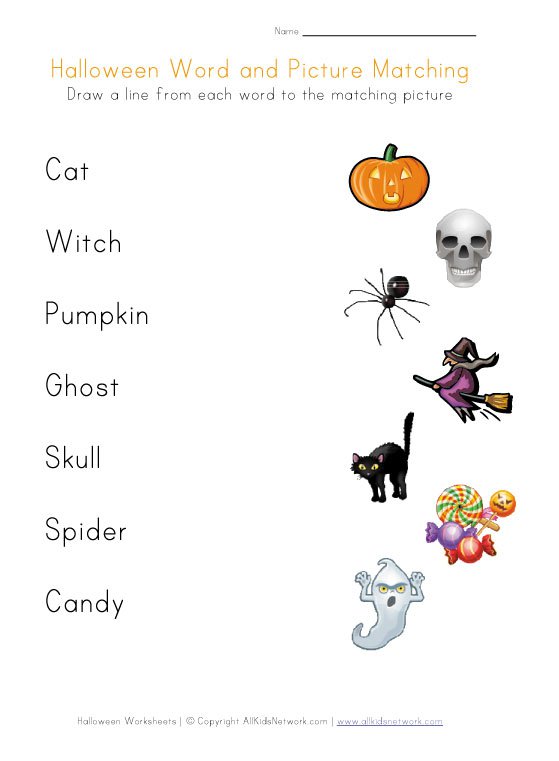 Halloween Worksheets â Happy Holidays!